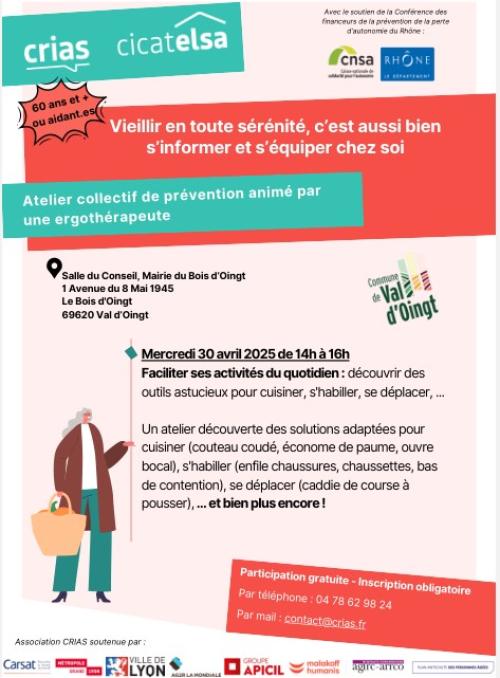 Vieillir en toute sérénité, c'est aussi bien s'informer et s'équiper chez soi.