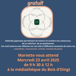 Atelier IKIGAI à la Médiathèque du Bois d'Oingt